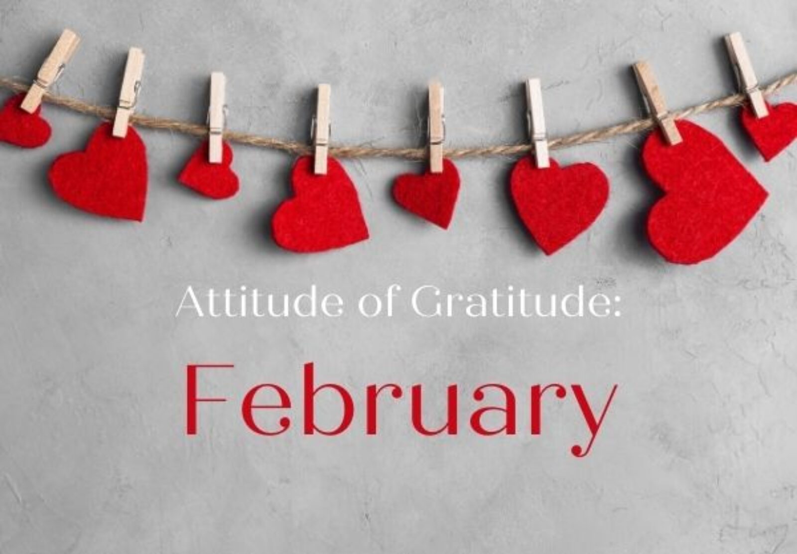 Attitude of Gratitude: February