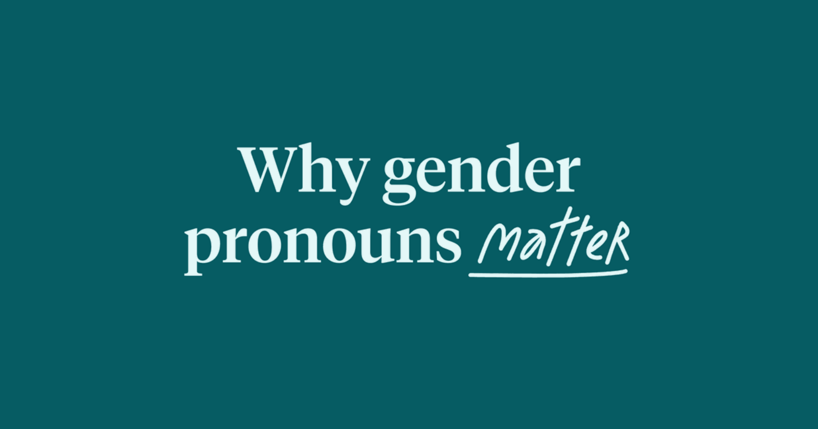 Gender Pronouns for Email Signature